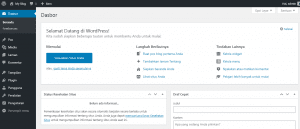Fungsi Menu di Dashboard WordPress