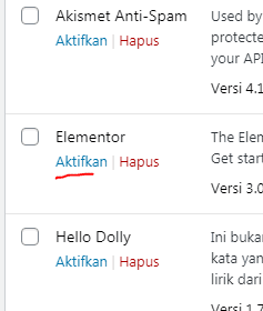 Cara Install Elementor