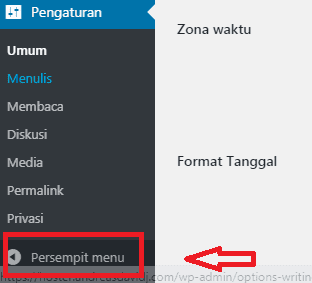 Fungsi Menu di Dashboard WordPress