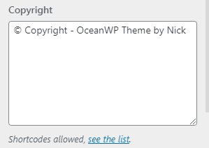 OceanWP Tema WordPress