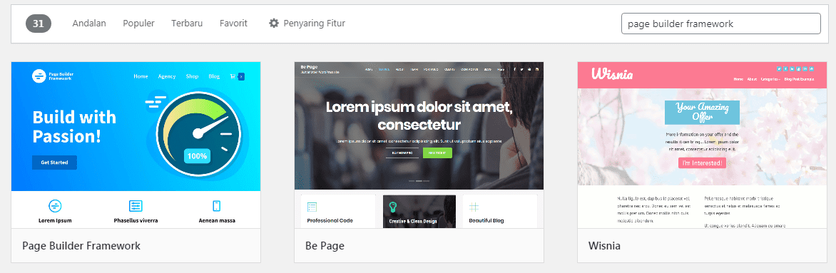 Page Builder Framework - Tema WordPress