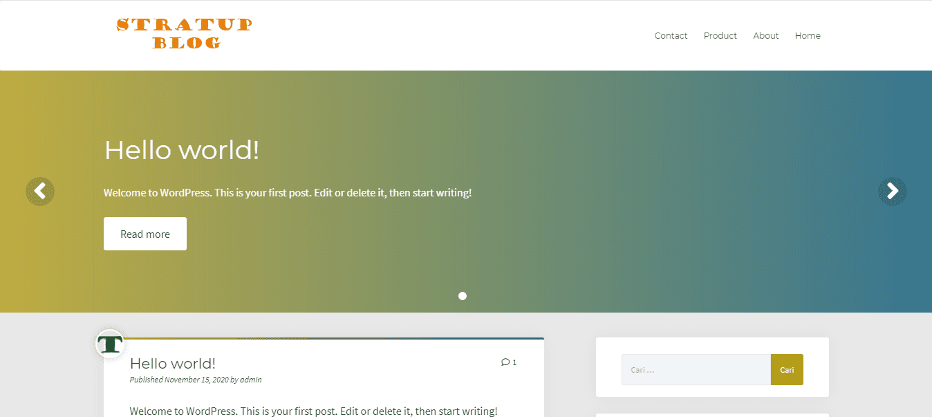 Startup Blog - Tema WordPress
