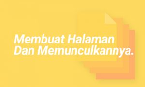 Cara Membuat Halaman