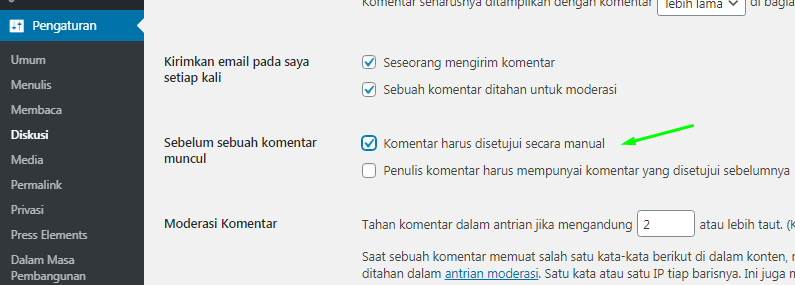 Settingan Dasar WordPress