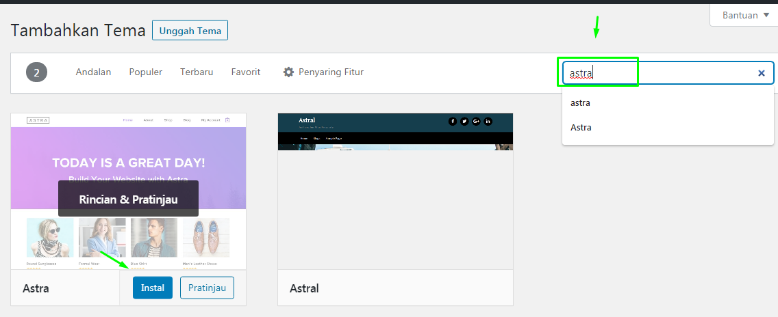 Cara Install Tema dan Plugin