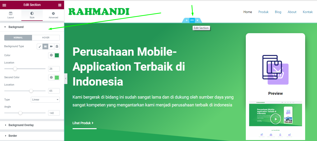Cara Menggunakan Elementor