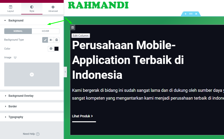 Cara Menggunakan Elementor