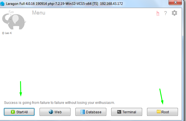 Cara instal Laragon