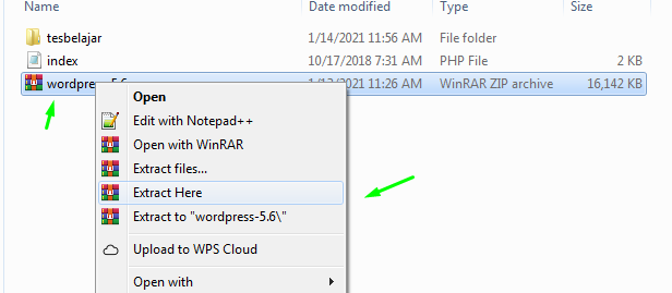 Cara Install WordPress di Laragon