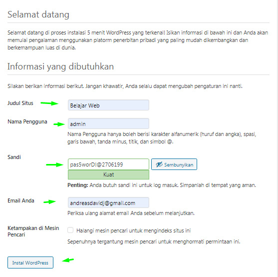 Cara Install WordPress di Laragon