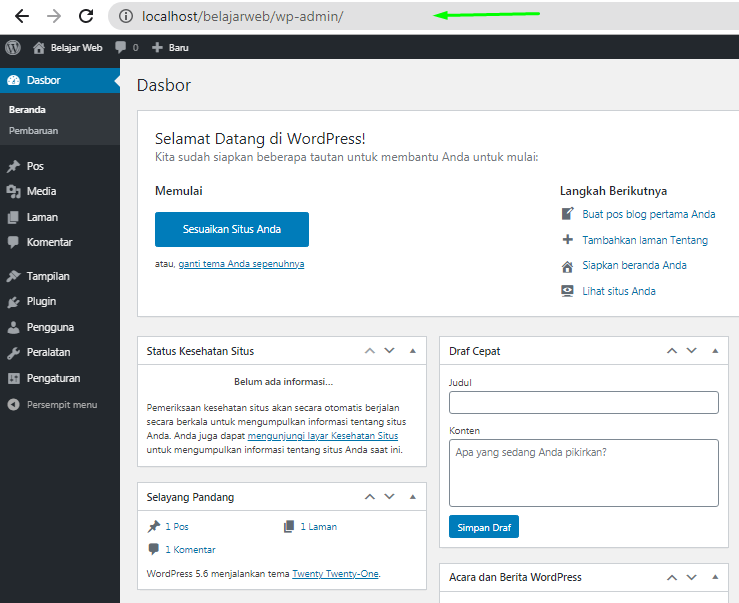 Cara Install WordPress di Laragon