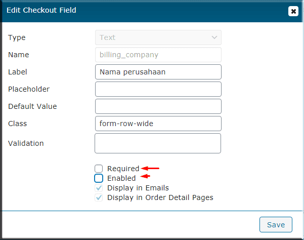Cara Custom Checkout Woocommerce