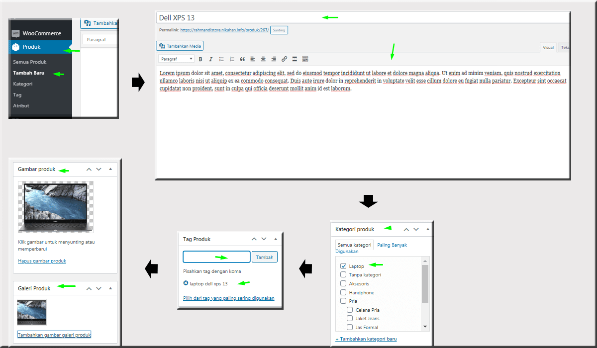 Cara Memasukan Produk Ke Woocommerce