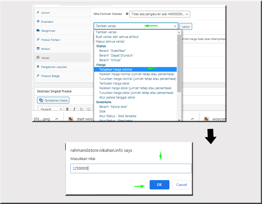 Cara Memasukan Produk Ke Woocommerce